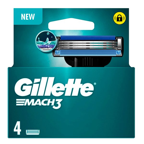 Gillette Mach3 vervangings 4 bladen