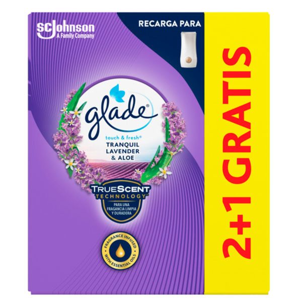 Glade Ένα Άγγιγμα Αντικατάσταση αρωματικό Λεβάντα 2 +1 δωρεάν
