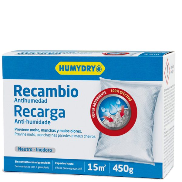 Humydry Neutre Rechange Sac Anti-humidité 450g(15 m²)