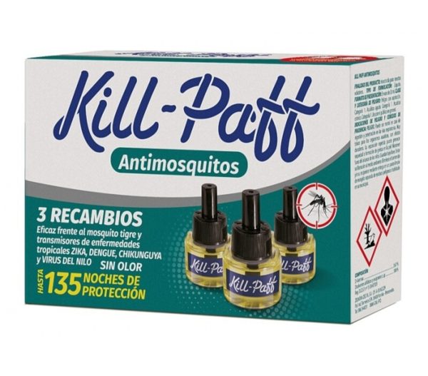 Insecticide Kill Paff Vervanging 3 Eenheden – 135 Nachten