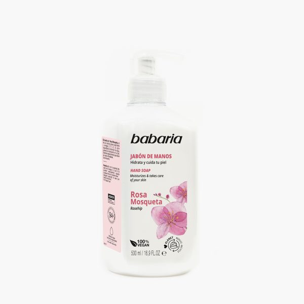 Handzeep 500 ml rozenbottel Babaria