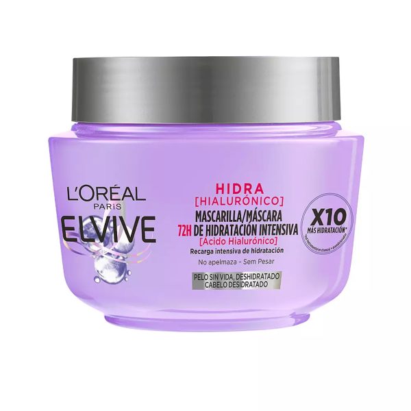 L’oréal Παρίσι Elvive Hidra Υαλουρονικό Μάσκα 300 ml 72h εντατικής ενυδάτωσης