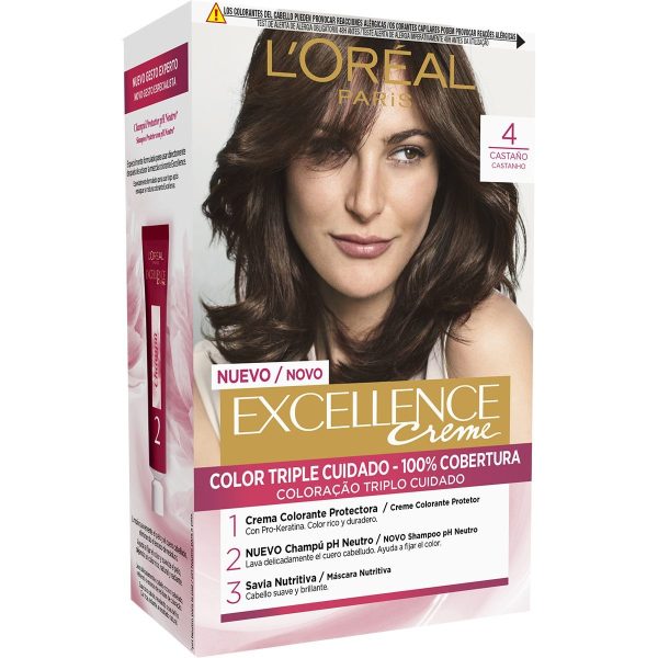L’Oreal Paris Teinture Excellence Crème 04 Châtain