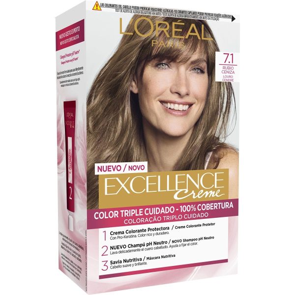 L’Oreal Paris Tinte Excellence Crème 07.1 Blond Cendre