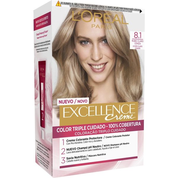 L’Oreal Paris Tinte Excellence Crème 08.1 Blond Clair Cendre