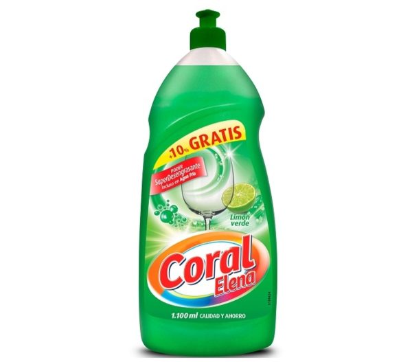 Afwasmiddel geconcentreerd citroen CORAL 1100ml