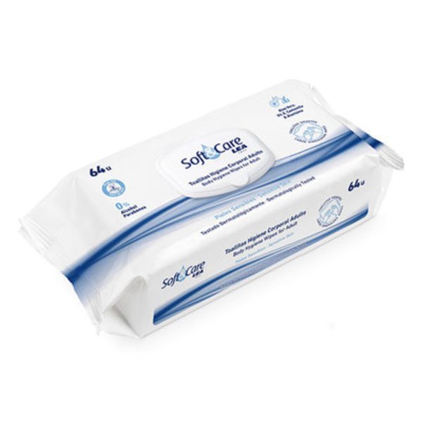 Lea Soft & Care Feuchttücher Hygiene Erwachsene 64 Stk