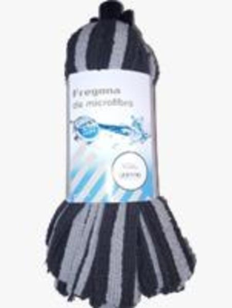 Ligerina Dweil Microvezel Strips Zwart-Grijs 150g