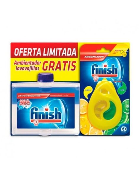 Limpiador Lava-louças Máquinas Finish + Ambientador Limão