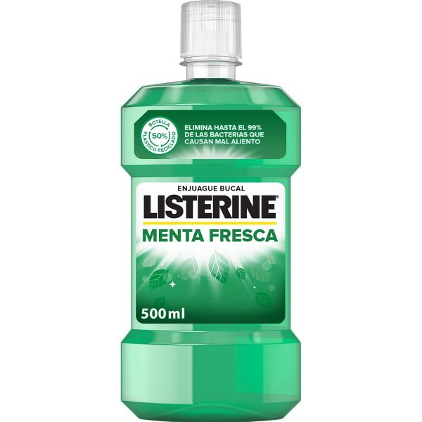 Listerine Enxágue Bucal Menta Fresca 500 ml