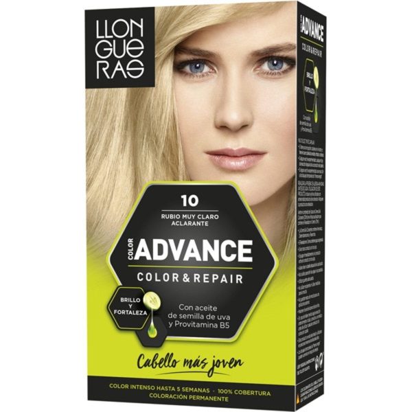 Llongueras Tinte Color Advance Zeer Licht Blond Verhelderend Nº10
