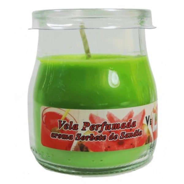 Lumar Bougie parfumée arôme à sorbet de pastèque verre 100 g