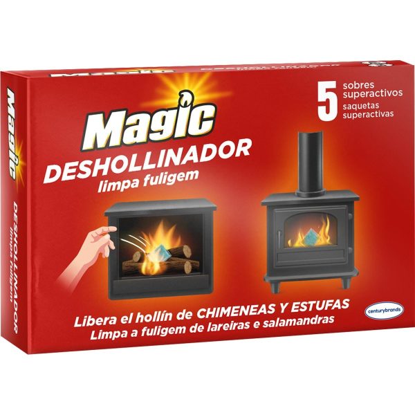 Magic Desengordurante Chaminés e Fornos Caixa 5 Pacotes 5 g