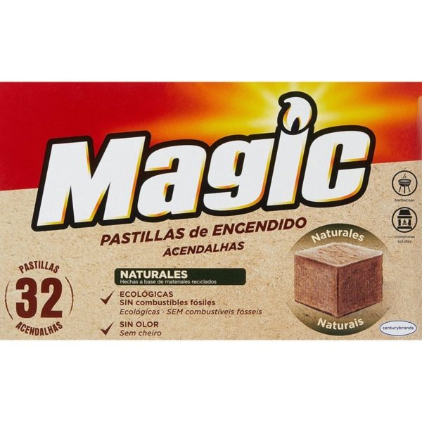 Magic Pastilhas Acende Fogo Naturais 32 Pastilhas