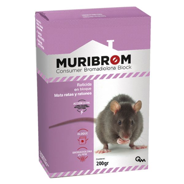 Muribrom Raticide lokaas blok 200 g