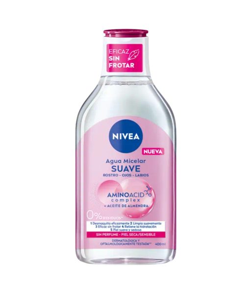 Nivea Agua Micelar Desmaquillante suave piel seca 400 ml