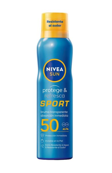 Nivea Sun 200 ml Beschermt & Verfrist Sport Mist Transparante Spf 50