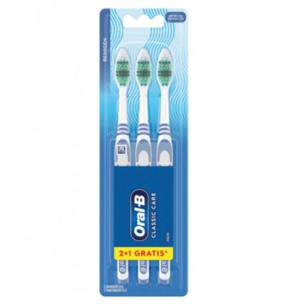 Oral-B Escova Dental Classic Médio 2+1