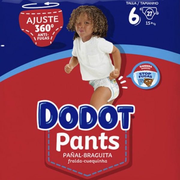 Pañal DODOT pans T6 +15Kg 27 Uds