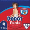 Pañal DODOT pants T4 9 a 15Kg 33Uds