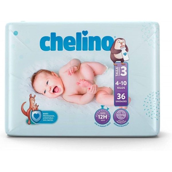 Luier maat 3 4-10 kg 36 eenheden Chelino