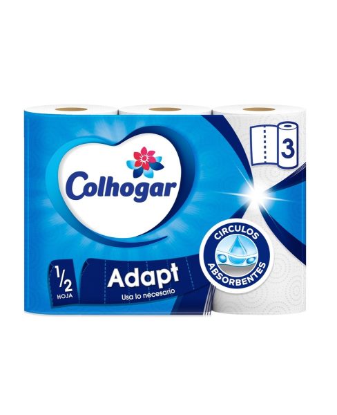 Küchenpapier COLHOGAR Adapt 3 Rollen