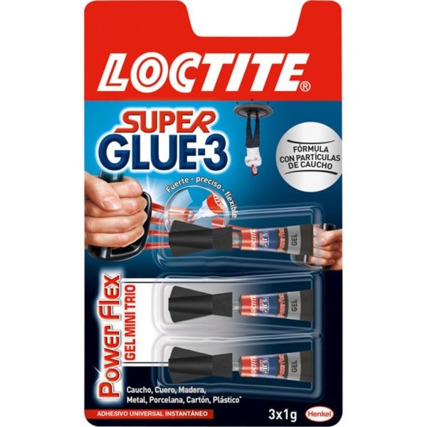 Klebstoff Loctite Power Flex Mini Trio 3 Einheiten 1g