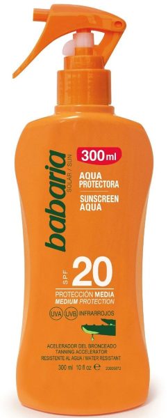 Pistola Aqua Protetora Spf20 300 ml Babaria Sol