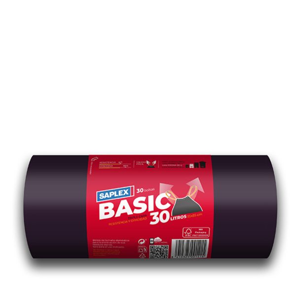 Saplex Afvalzak 30 Liter Sterk