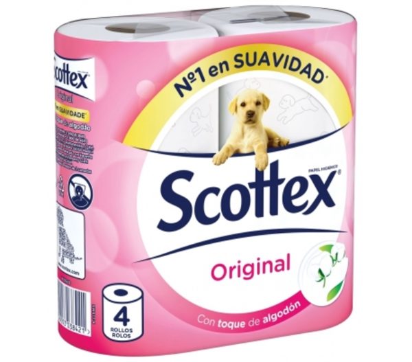 Scottex Original Χαρτί υγιεινής 4 μονάδες
