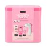 Sence Beauty Set ružová tvárová kefka + čistiaci krém 50 ml + denný krém 50 ml + tvárový peeling 50 ml