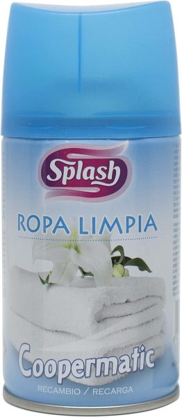 Splash Coopermatic Recambio αρωματικό άρωμα καθαρού ρούχου 250 ml