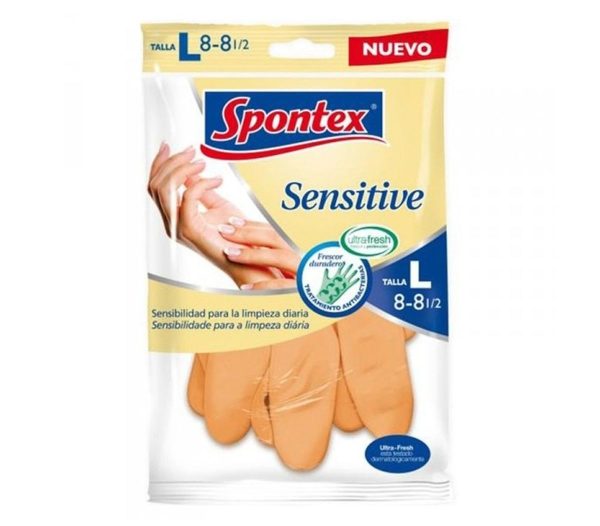 Spontex Handschoenen Sensitive T-8 Groot