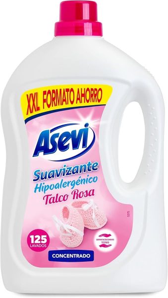 Suavizante Asevi Talco Rosa 2875 ml 125 lavados