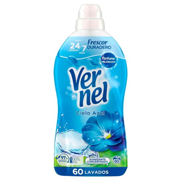 Weichspüler Vernel Himmelblau 60 Waschgänge 1080 ml