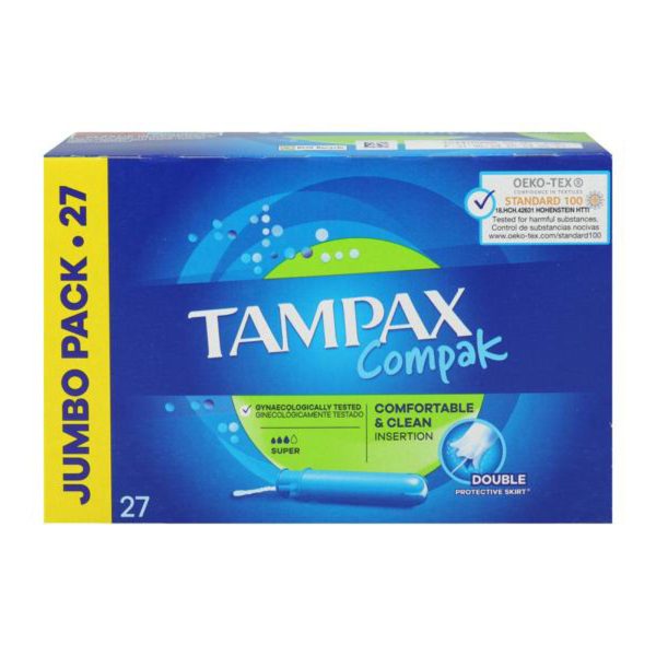 Tampax Compak Super 27 Unités