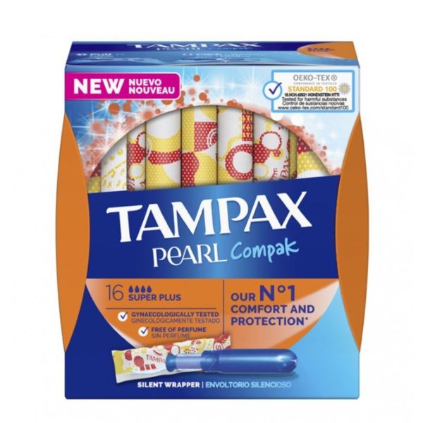 Tampax Pearl Compak super plus 16 unidades