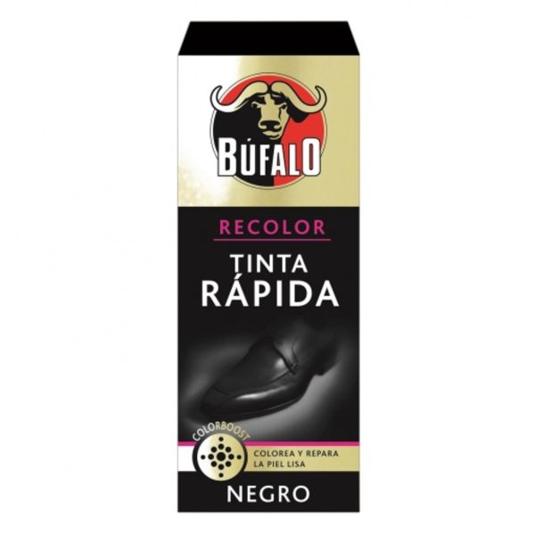 Farbe für Schuhe BUFALO schwarz 25ml