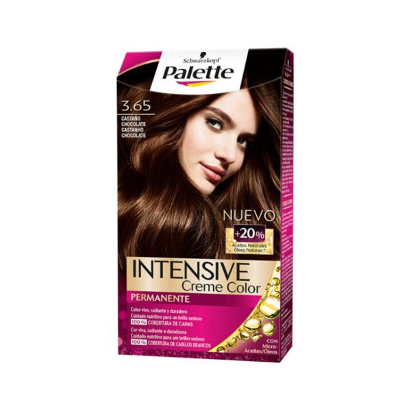 Palette Intensive Haarfarbe 3,65 Mittelbraun Schokolade