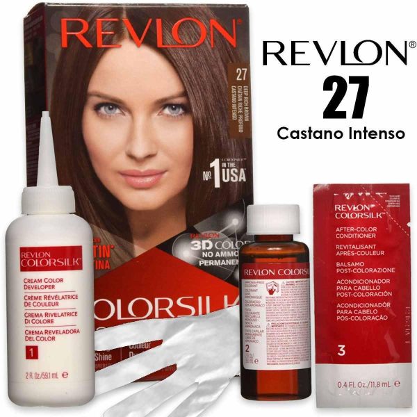 Teinture Cheveux Revlon Colorsilk 27 Châtain Chaud Profond
