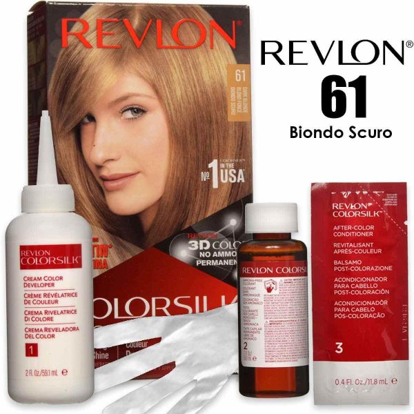Teinture Cheveux Revlon Colorsilk 61 Blond Sombre Sans Ammoniaque