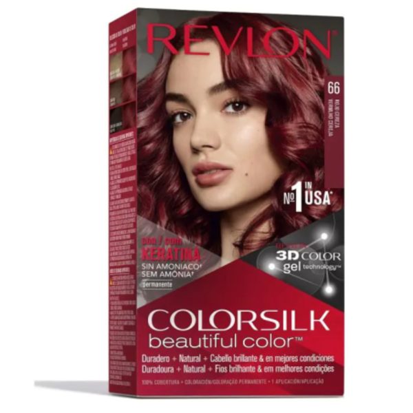 Teinture Cheveux Revlon Colorsilk 66 Rouge Cerise Sans Ammoniaque