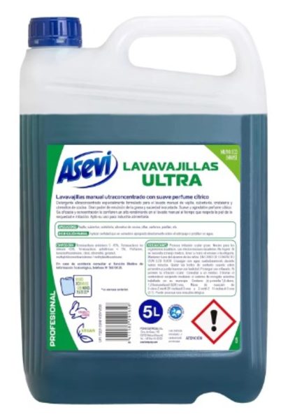 Vajillas Profesional Ultra Mano 5 Litros Asevi