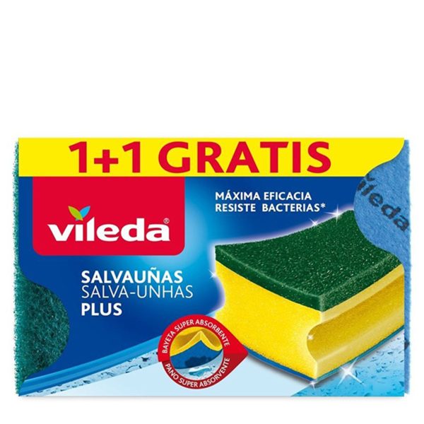 Vileda Schuurspons tandverzorging plus antibacterieel 1 + 1 st gratis