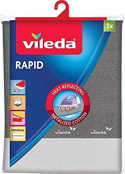 Vileda Rapid Fodera per ferro da stiro metallizzata