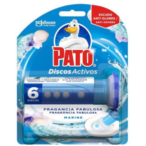 Wc Pato Disques Actifs Marine Appareil+Remplacement (6 Disques)
