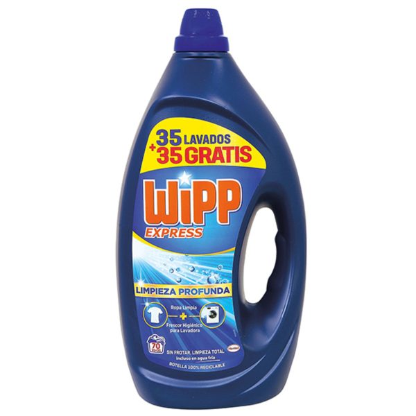 Wipp Express 70 Waschgänge Tiefenreinigung Gel-Detergent