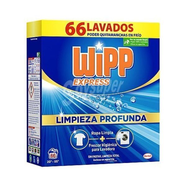 Wipp Express Diepe reiniging poeder wasmiddel 66 wasbeurten