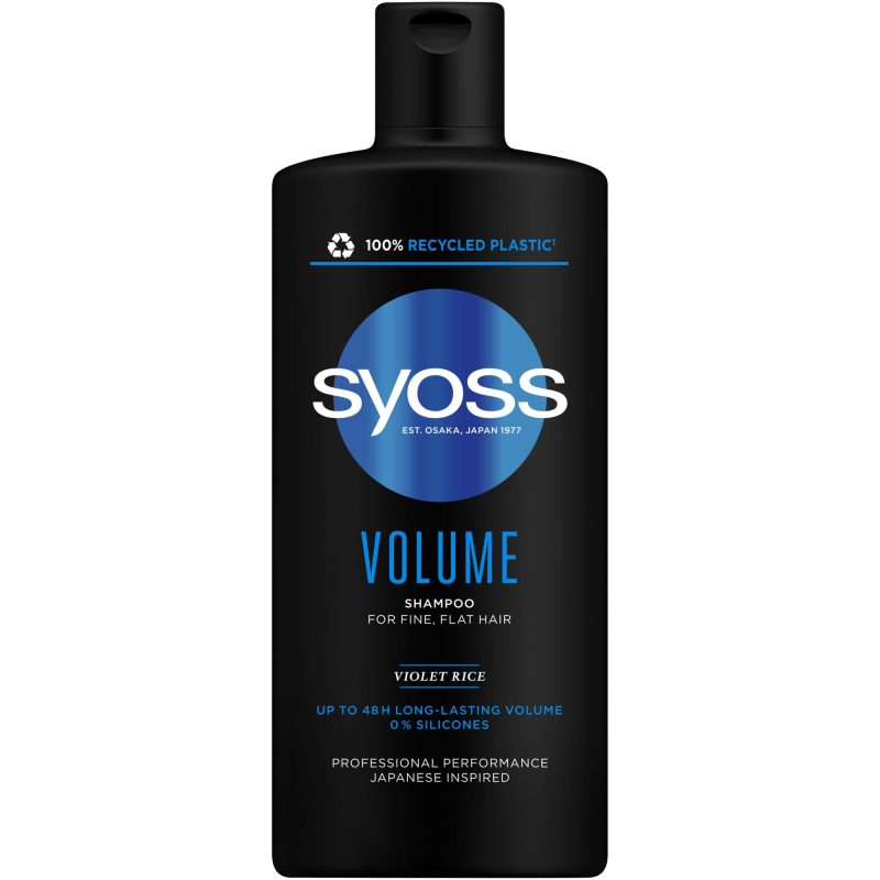 Champú Syoss Volumen cabello fino sin siliconas 440 ml - Zerca Droguería