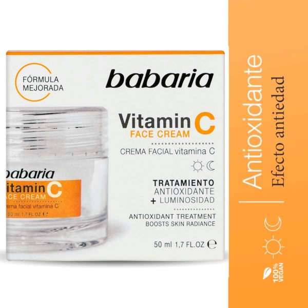 Crema facial Babaria Vitamina C antioxidante hidratante 50 ml